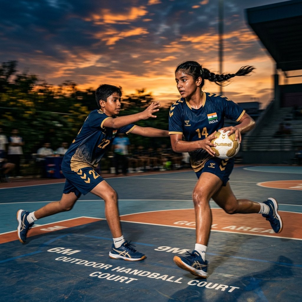 Championship Handball Action - Shyama Handball Academy